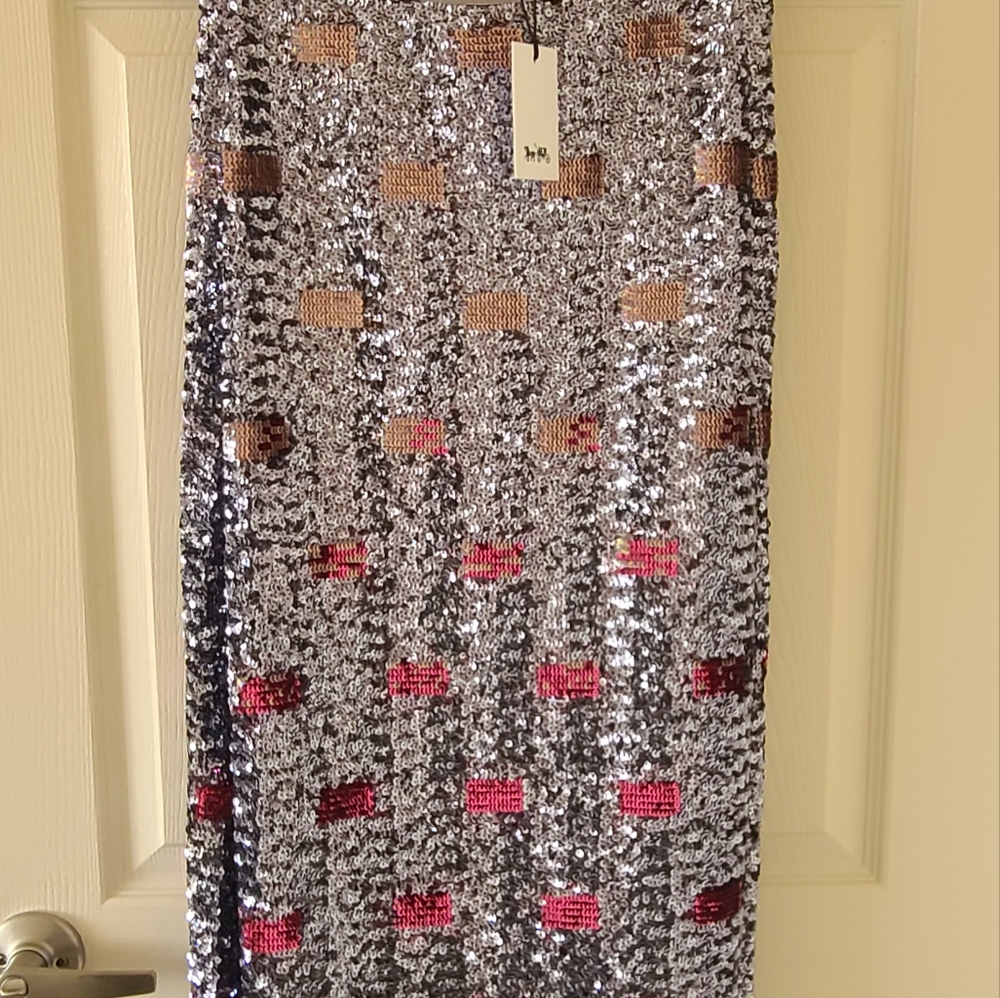 Sequin Coach Skirt